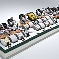 Neatly Arranged Stylish Clocks With Various Designs On Modern Display Shelf