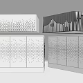 Industrial Equipment With Perforated Panels And Striped Surface Designs For Modern Industrial Use