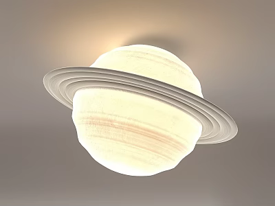 Modern Spherical Ceiling Light With Ring Decoration And Soft Illumination 3d model