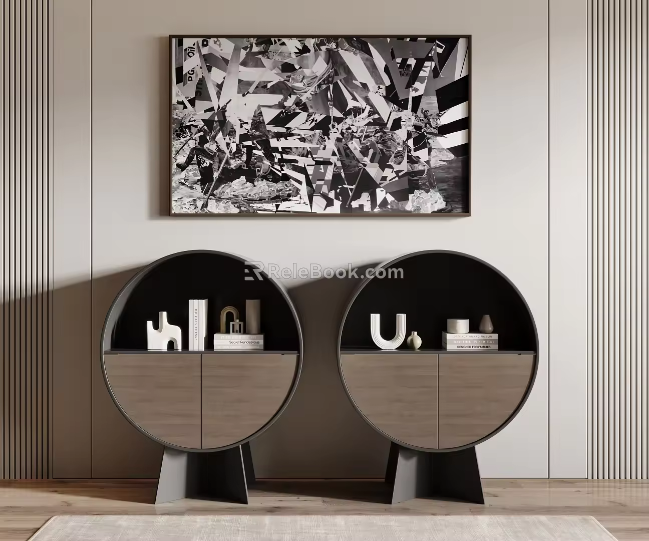 Modern bedside table 3d model