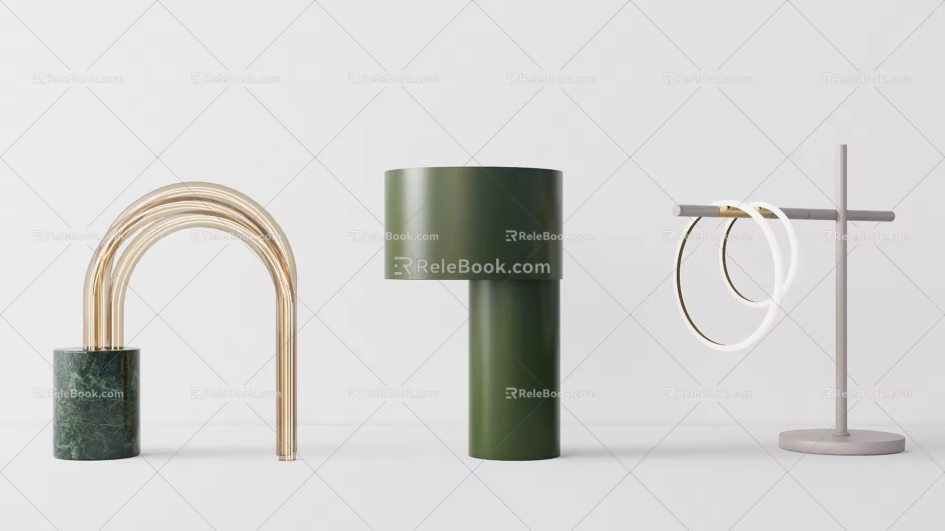 Modern table lamp 3d model