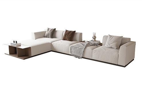 Modern corner multiplayer sofa 3d model