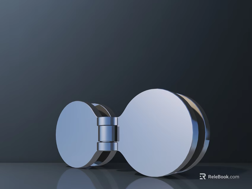 Modern Wall Cabinets Featuring Sleek Metal Construction And Shiny Reflective Surfaces 3d model