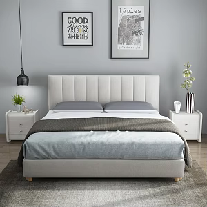Double bed 3d model