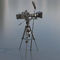 Camera Movie Camera Microphone Camera Tripod Wheat Rack TV Video Recorder Camera Combination with Shelf Camera Low Face Number Low Mold Realistic 3d model