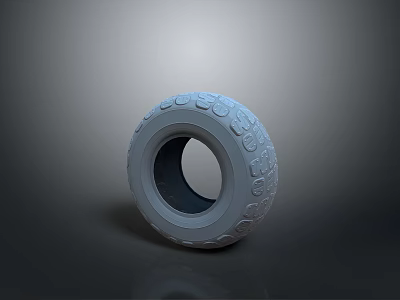 High Quality Vehicle Tire With Deep Tread Pattern And Durable Rubber Construction 3d model