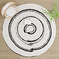 Modern Round Carpet 3d model