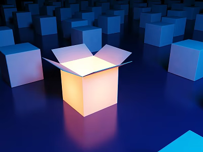 Modern Business Scenario Unique Enterprise Business 3d model