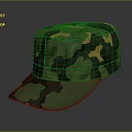 Stylish Green Camouflage Cap With Yellow Patterns For Outdoor And Daily Use