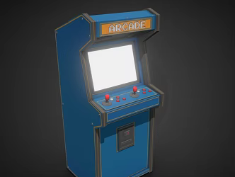 Game machine video game electric slot machine 3d model