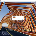 Modern Landscape Gallery Frame Art Gallery Frame Space-time Tunnel Gallery Frame Science Fiction Gallery Frame 3d model