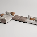 Arflex Multiplayer Sofa Modern Multiplayer Sofa 3d model