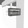 Coffee Shop Public Facility Neon Sign Displaying HG Coffee Always Be With You Message