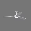 White Ceiling Fan With Modern Design For Home Cooling And Comfort