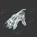 Futuristic Mechanical Glove Weapon With Sharp Metal Claws And Tactical Design