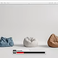 Modern Lazy Sofa Single Sofa Lazy Sofa 3d model