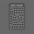 Grid Shape Wall Decor With Modern Geometric Grid Pattern And Minimalist Design 3d model