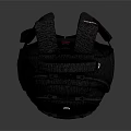Black Backpack With Red Logo Multiple Pockets Adjustable Straps Functional Design