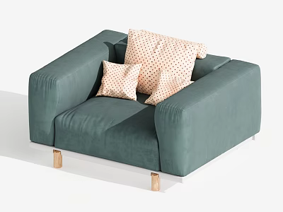 Modern Single Sofa Single Chair Leisure Chair 3d model