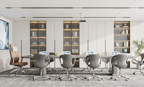 Modern Conference Room 3d model