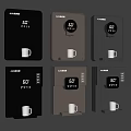 AUXUS Coffee Machines In Different Colors With 60 And 99% Display And White Cups