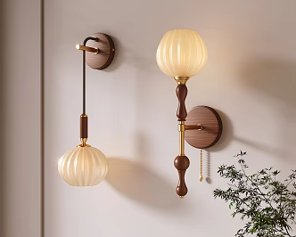 Middle style wall lamp 3d model