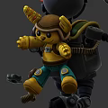 Modern Robot Warrior 3d model