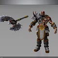 Armored Warrior Character Confronting Fierce Dragon Creature In Mythical Battlefield
