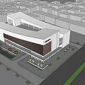 Community Activity Center 3d model