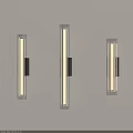 Modern Linear Wall Sconces With Clear Glass Shade And Soft Warm Illumination For Home Interior