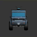 minibus minivan driverless bus school bus van box car 3d model