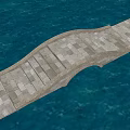 Chinese style stone arch bridge stone bridge arch bridge landscape bridge 3d model