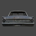 Rusty 1960 s sedan 3d model