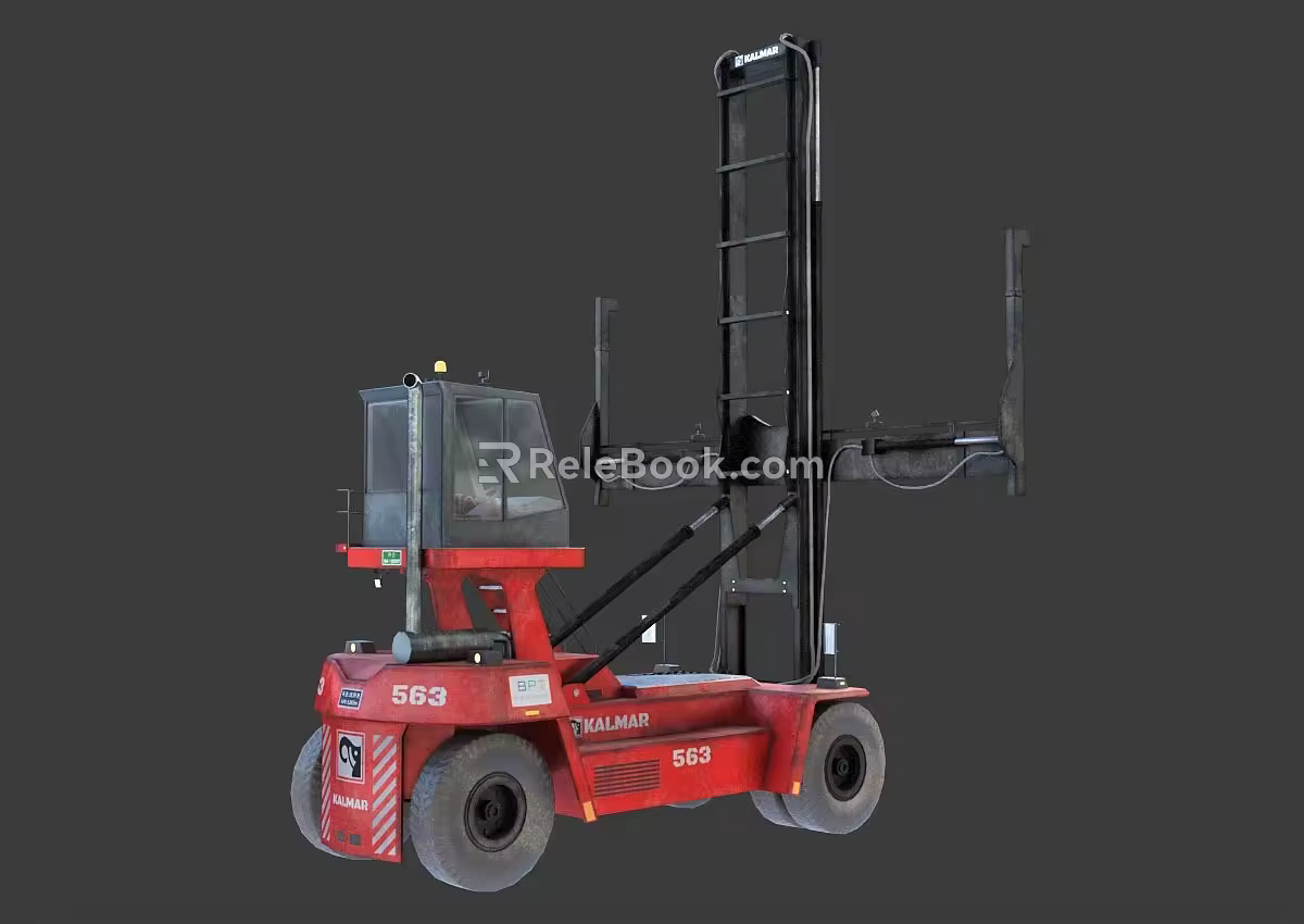 PBR Next Generation Container Stacker Container Loading and Unloading Container Crane Unloader Handling Port Terminal Handling Logistics Handling Unloading 3d model