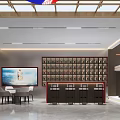 TANIA Tea Shop Interior With Red Decor Wooden Ceiling Counter And Tables
