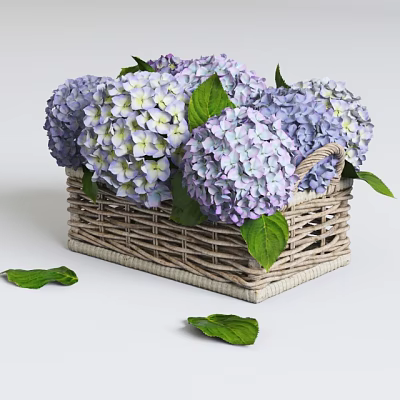 flower basket 3d model
