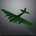 Green Camouflage Space Shuttle Model With Detailed Wing Structure And Design