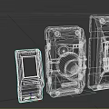 Door Lock Access Control Door Button 3d model