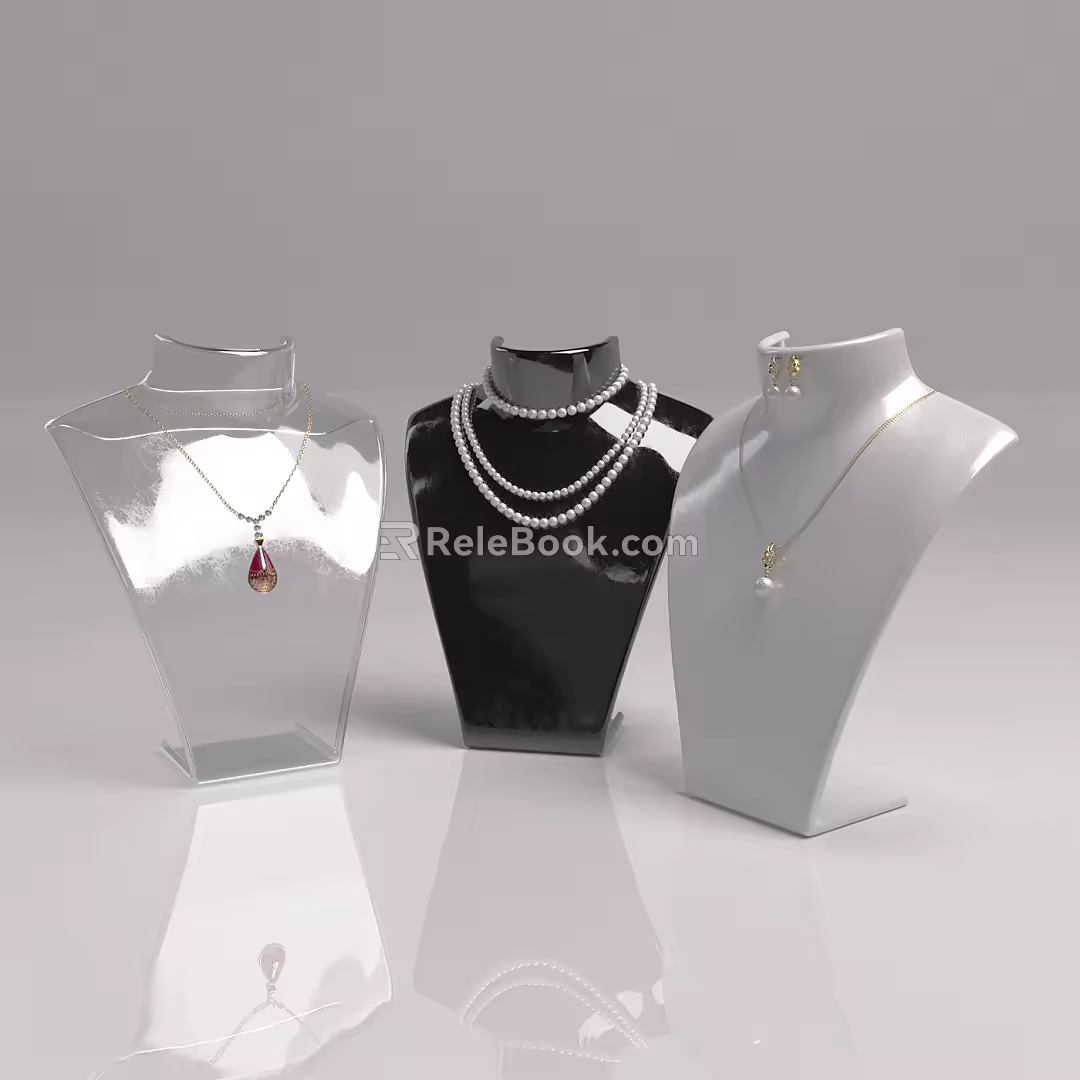 Modern Necklace 3d model