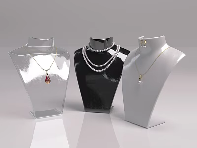 Modern Necklace 3d model