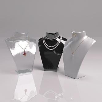 Modern Necklace 3d model