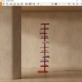 Bookshelf Floor Bookshelf 3d model