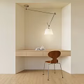 Desk and Chair Combination Dressing Table and Chair Combination Chandelier Ant Chair 3d model
