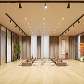 Elegant Zen Style Beauty Salon Interior With Cozy Tea Lounge And Natural Bamboo Decoration