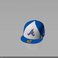 Stylish Blue And White Atlanta Braves Baseball Cap With New Era Logo