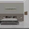 Modern Office Interior Design With Desk Chairs Sofa Large Windows And Plants 3d model