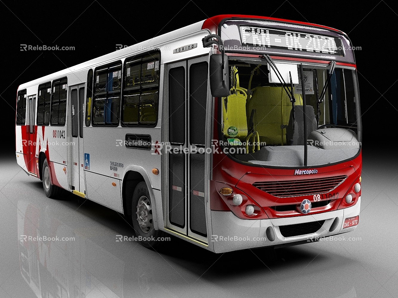 Bus Bus Bus Bus Bus 3d model