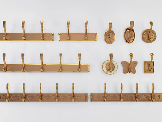 Light Luxury Hook Clothes Hook 3d model