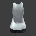 Comfortable White Tank Top And Black Shorts Women's Casual Daily Wear