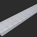 Long Grey Textured Strip Construction Material With Smooth Surface Design 3d model